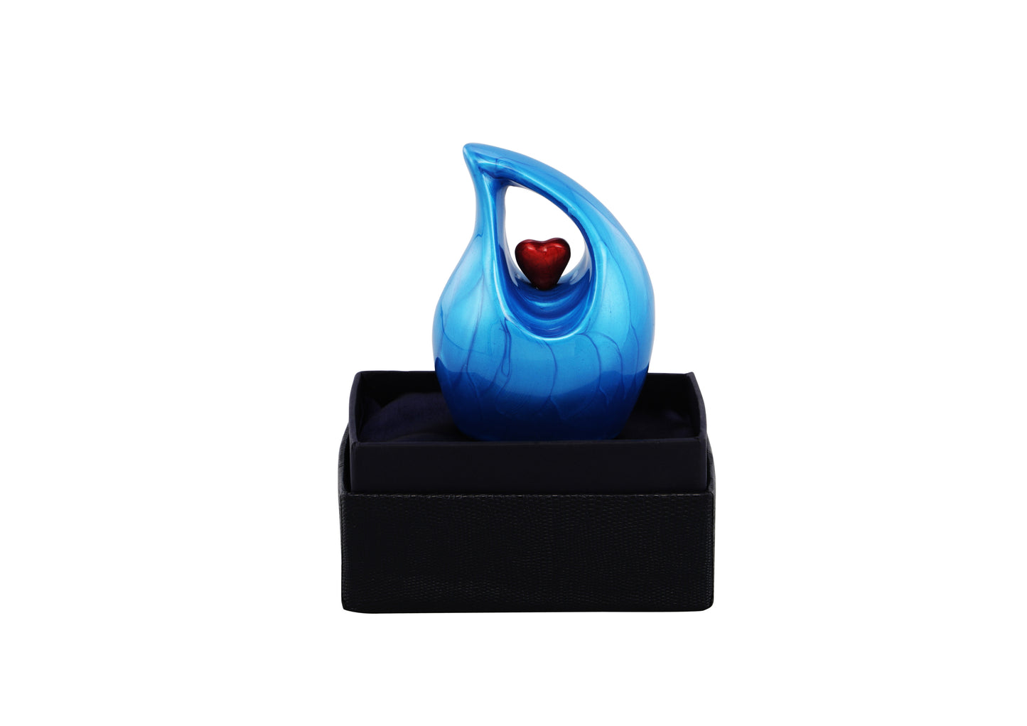 Urns of dignity keepsake Cremation Urn for Human Ashes – Keepsake Urn for Funeral, Columbarium or Home, Cremation Urns for Human Ashes. (Blue KS1)