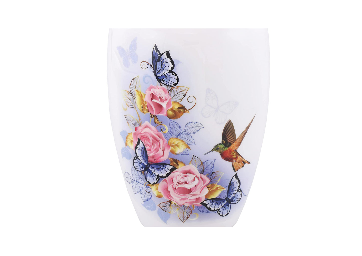 Urns of Dignity Classic Hummingbird Cremation urn for Human Ashes, Adult urn for Funeral, Burial, Home,  Adult Urn 200 Cubic Inches:- with Velvet Bag